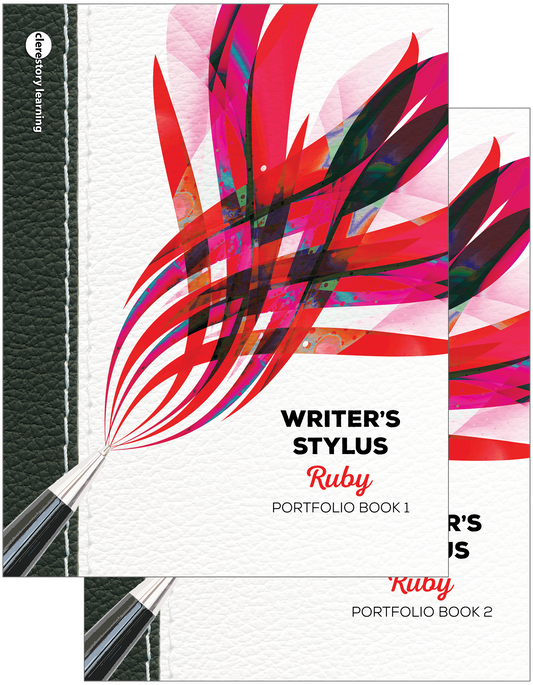 Writer's Stylus: Ruby – Student Portfolio Book 1 & 2
