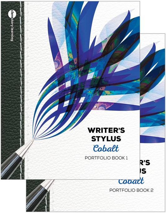 Writer's Stylus: Cobalt – Student Portfolio Book 1 & 2