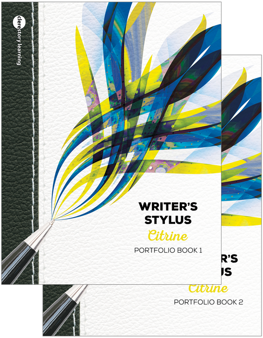 Writer's Stylus: Citrine – Student Portfolio Book 1 & 2