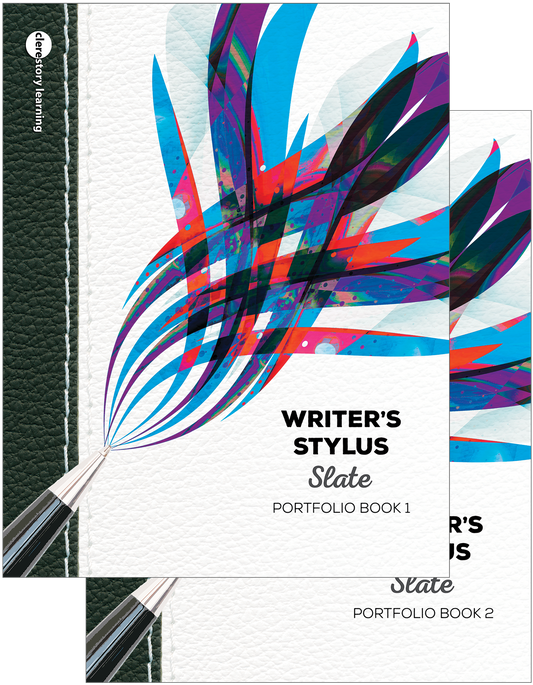 Writer's Stylus: Slate – Student Portfolio Book 1 & 2