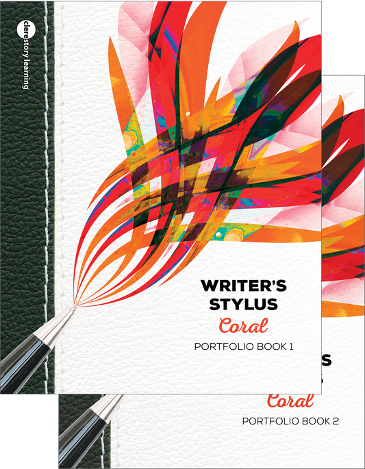 Writer's Stylus: Coral – Student Portfolio Book 1 & 2